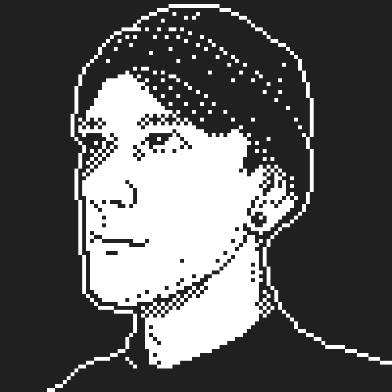 Dithered portrait of Gino