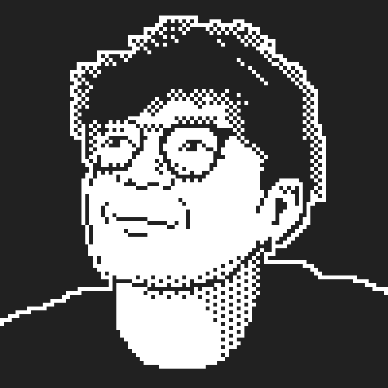 Dithered portrait of John Phamous