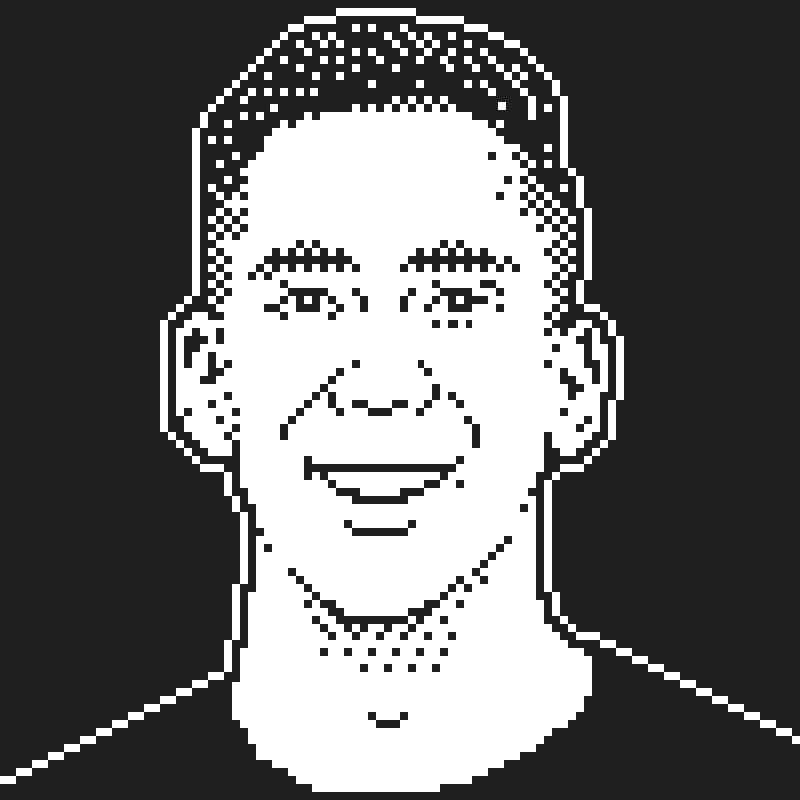 Dithered portrait of Marc Card