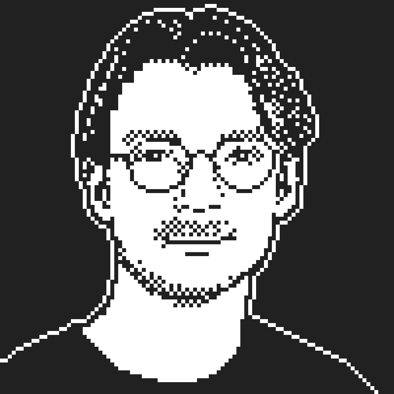 Dithered portrait of Micah Headdings