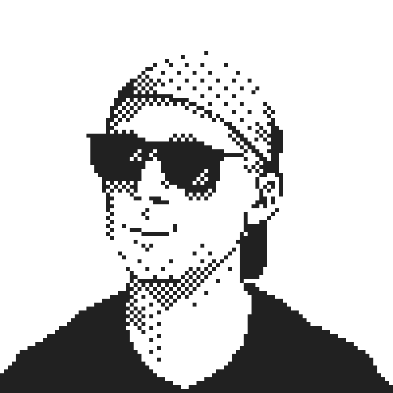 Dithered portrait of Robert Cooper
